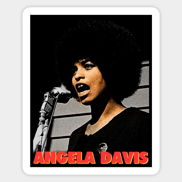 Angela Davis Sticker by ziontherebel